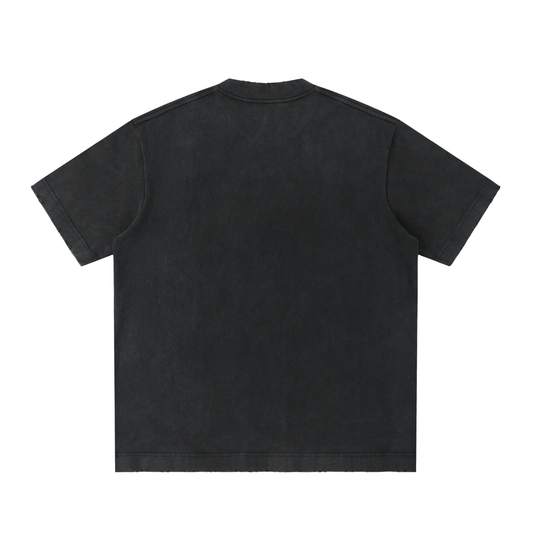 Heavyweight Vintage Washed Frayed T-Shirt