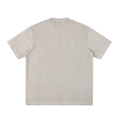 Heavyweight Vintage Washed Frayed T-Shirt
