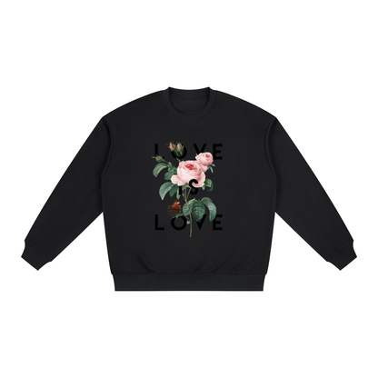 Oversized Drop Shoulder Crewneck Sweatshirt