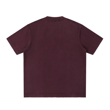 Heavyweight Vintage Washed Frayed T-Shirt